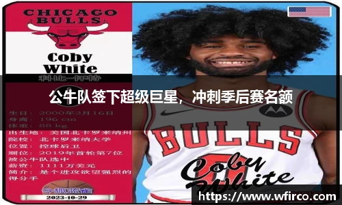 公牛队签下超级巨星，冲刺季后赛名额